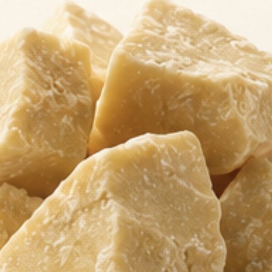 Pieces of cocoa butter